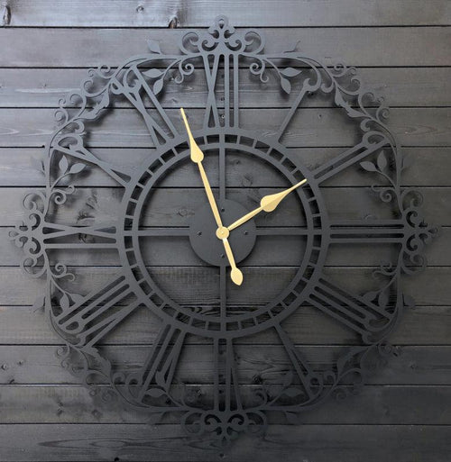 flowery Decorative Clock - Makkar & Brothers