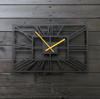 black rectangular clock - Makkar & Brothers