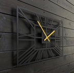 black rectangular clock - Makkar & Brothers