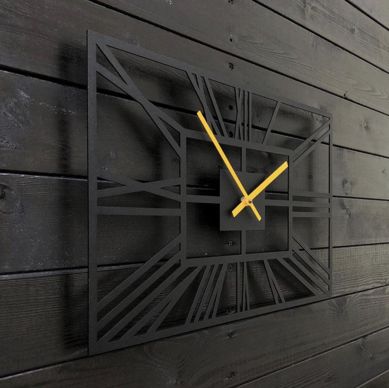 black rectangular clock - Makkar & Brothers