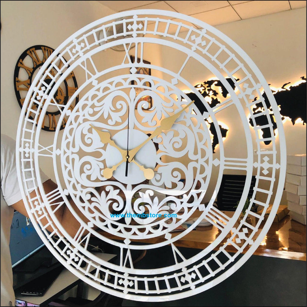 Floral Wall Clock - Makkar & Brothers