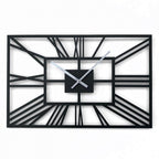 black rectangular clock - Makkar & Brothers