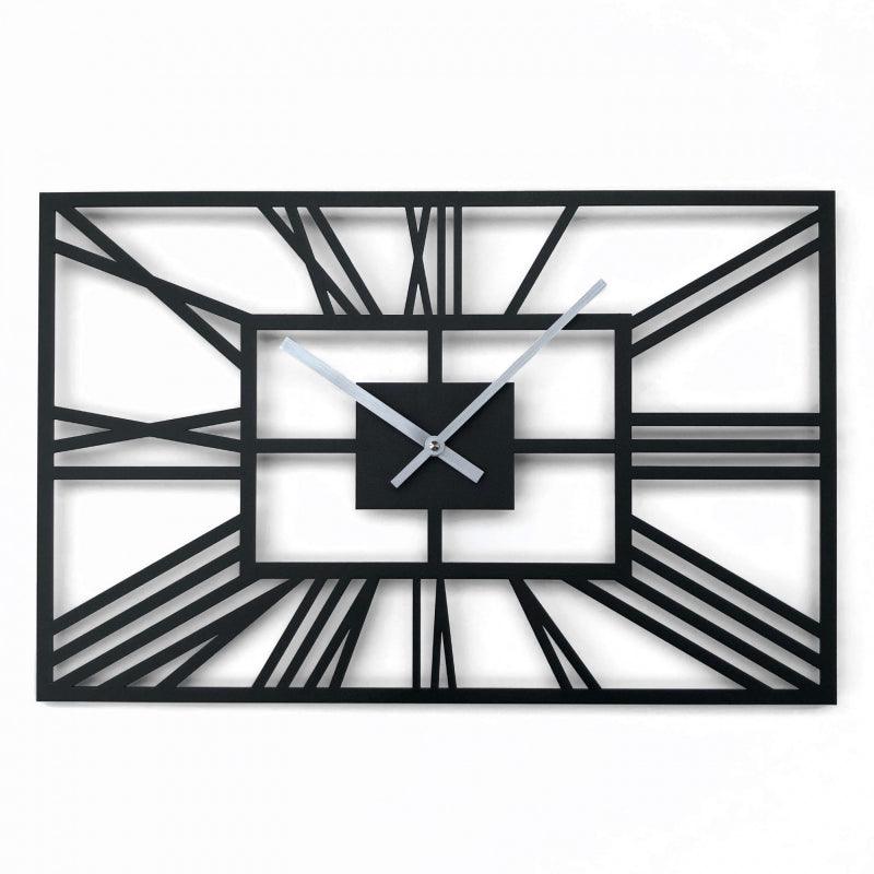 black rectangular clock - Makkar & Brothers