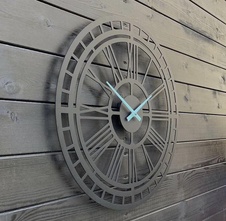 Ice blue Analog wall clock - Makkar & Brothers