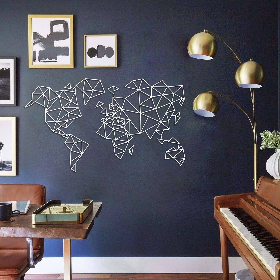 Geometrical World Map - Makkar & Brothers