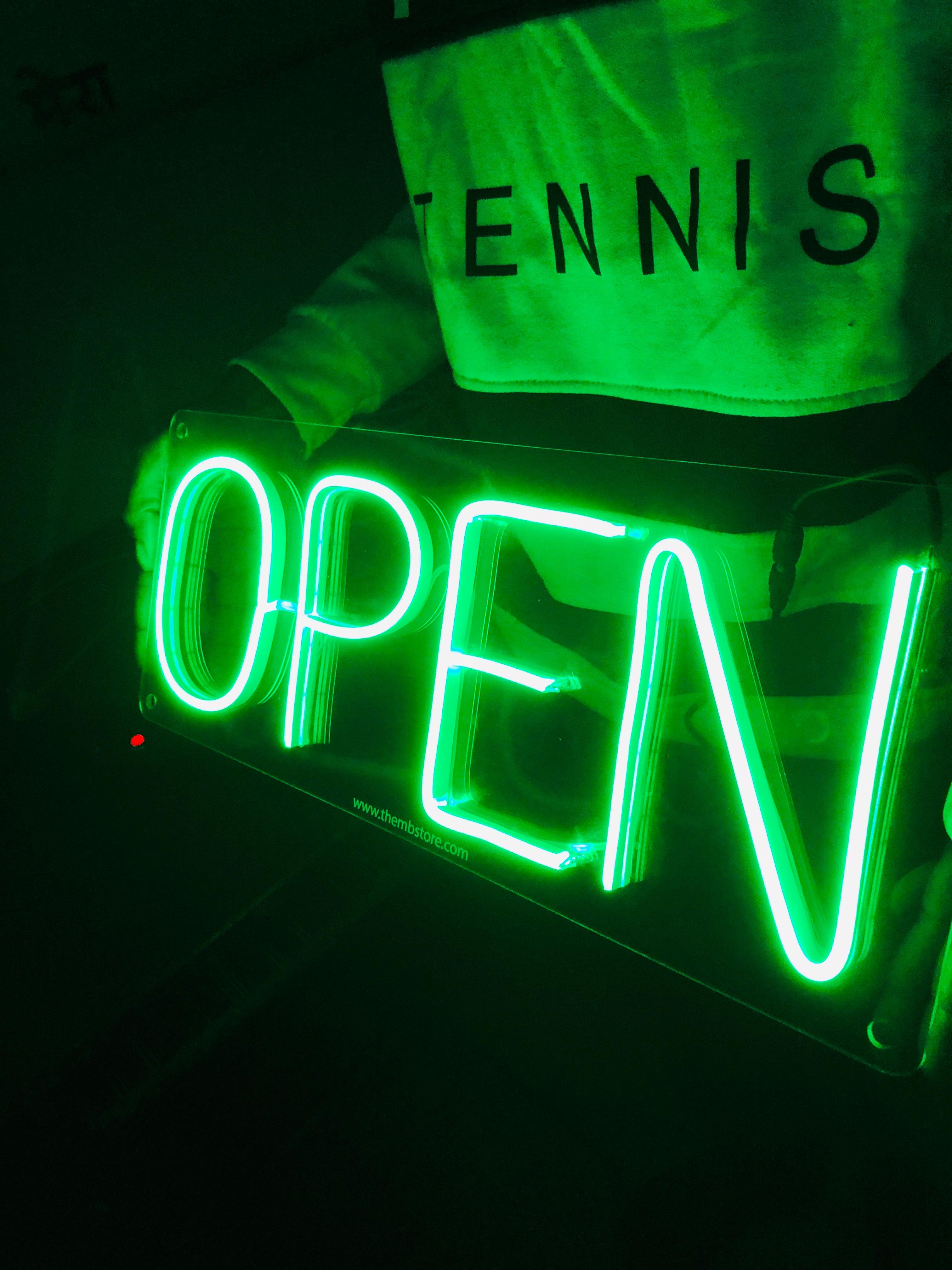 OPEN Neon Sign - Makkar & Brothers