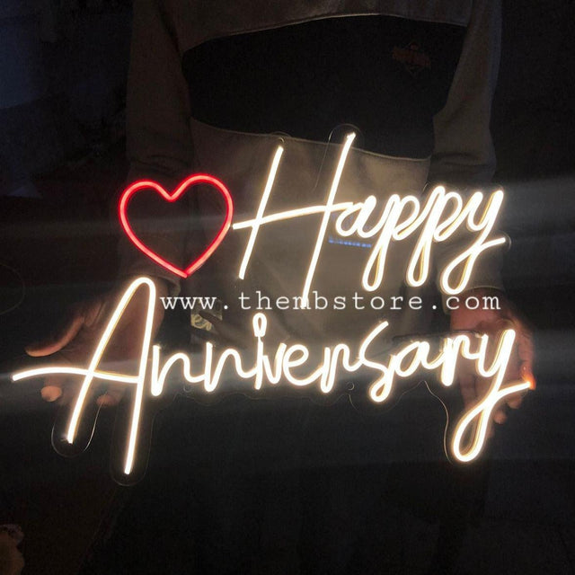 Happy Anniversary Neon Sign
