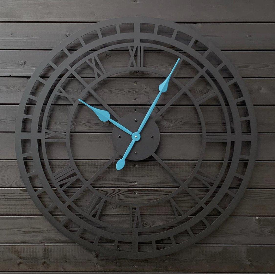 Ice blue Analog wall clock - Makkar & Brothers