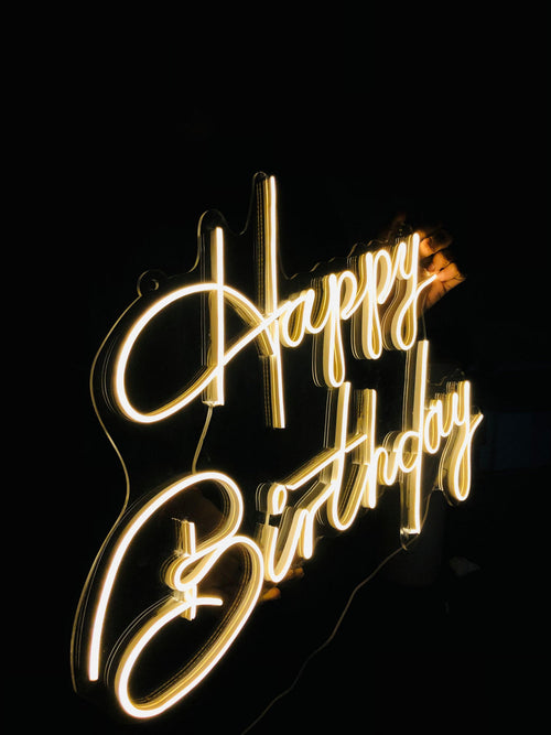 happy Birthday Curvy Neon 24 inches - Makkar & Brothers