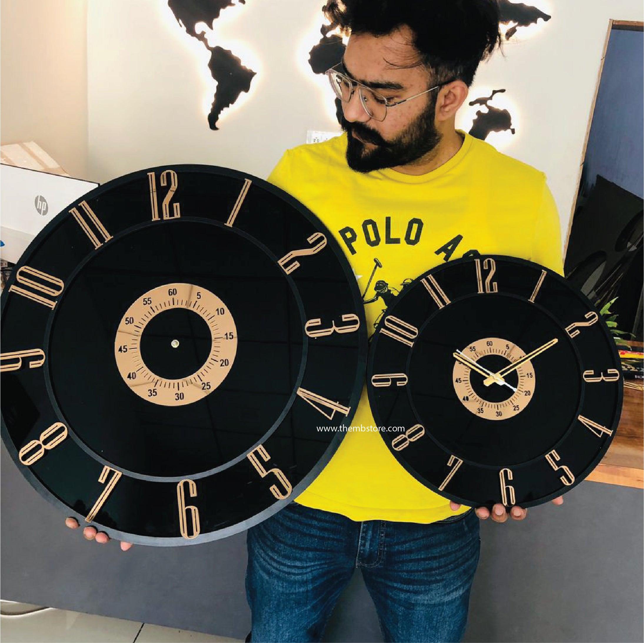 Rose Gold Mirror Clock - Makkar & Brothers