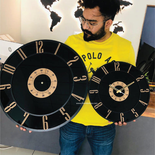 Rose Gold Mirror Clock - Makkar & Brothers