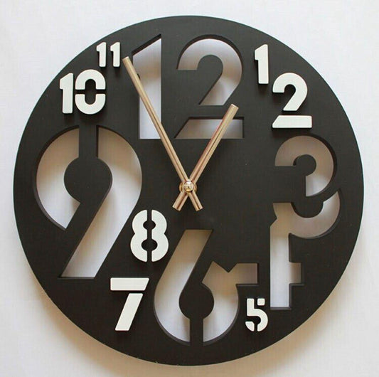 Cutout white layered clock - Makkar & Brothers