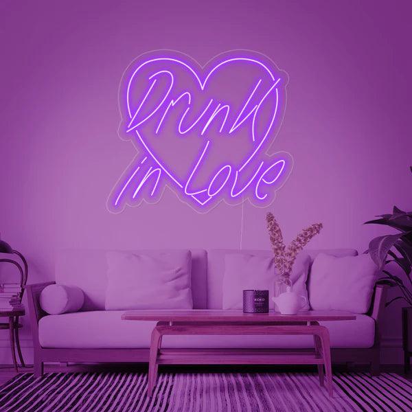 Drunk In Love Neon Sign - Makkar & Brothers