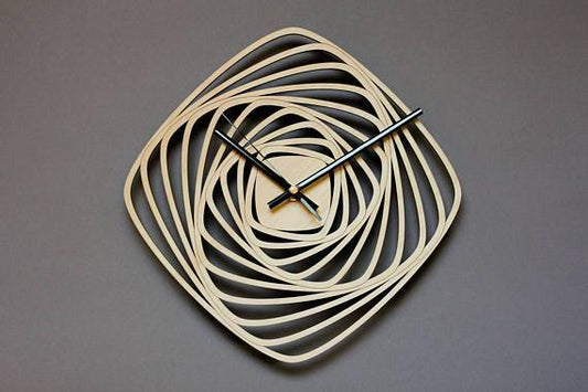 Spiral Square Clock - Makkar & Brothers