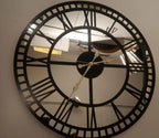 Golden Mirror Clock - Makkar & Brothers