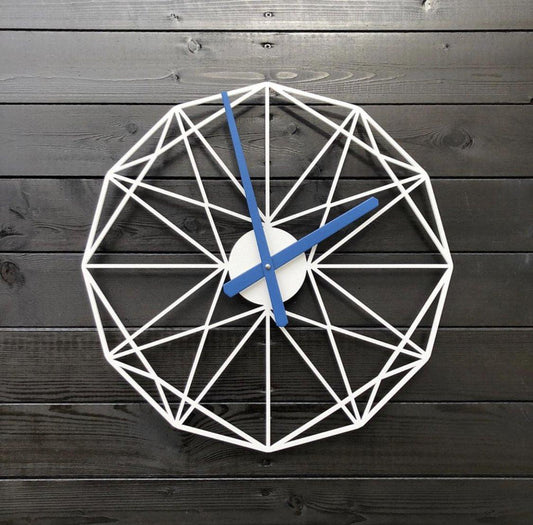 Blue Needle Analog Clock` - Makkar & Brothers