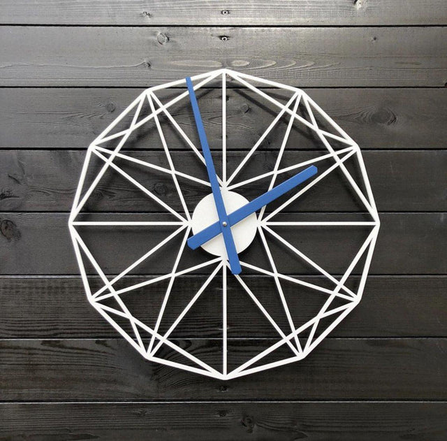Blue Needle Analog Clock`