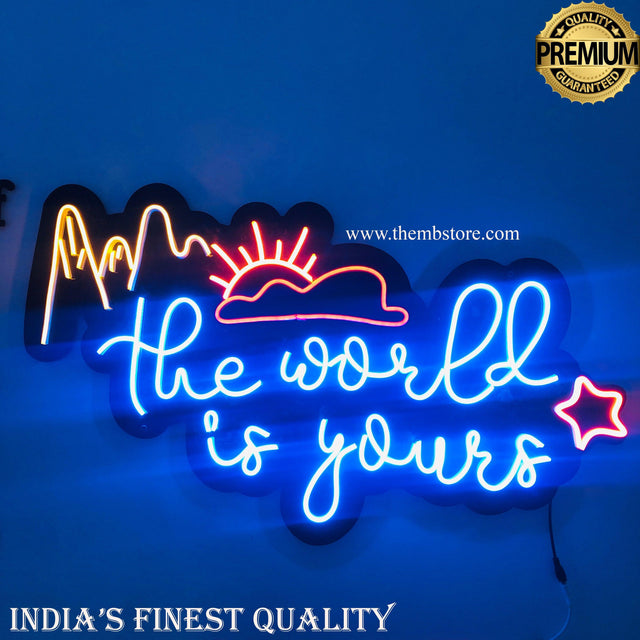 The World is yours neon