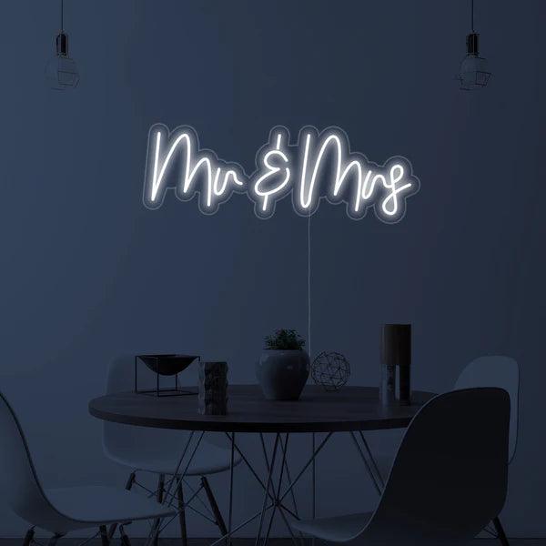 Mr and Mrs Neon Sign