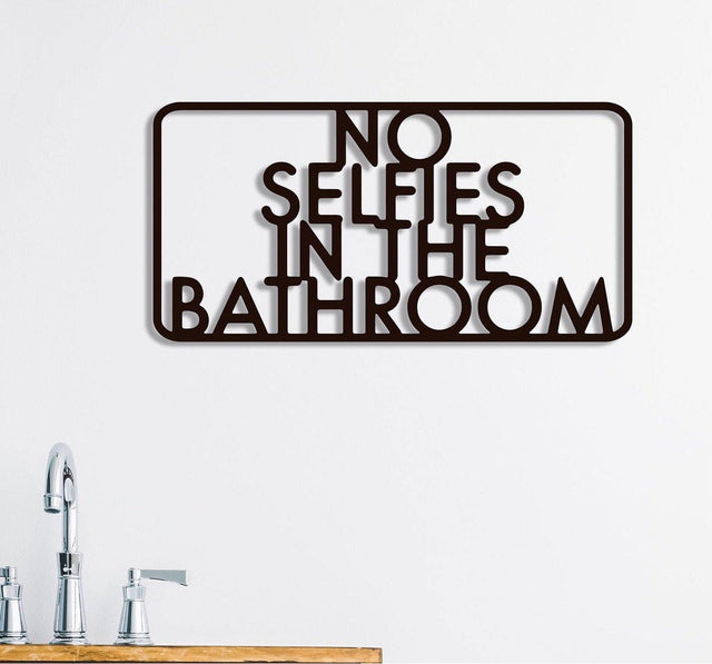 No Selfie Wall Art