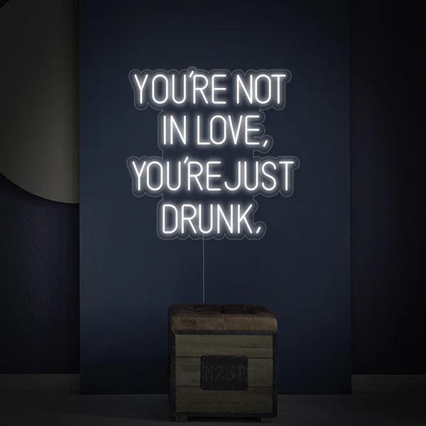 You Are Not In Love You Just Drunk Neon Sign